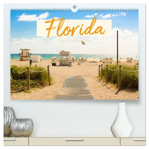 Florida - The Sunshine State (hochwertiger Premium Wandkalender 2026 DIN A2 quer), Kunstdruck in Hochglanz