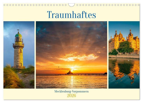 Traumhaftes Mecklenburg-Vorpommern (Wandkalender 2026 DIN A3 quer), CALVENDO Monatskalender