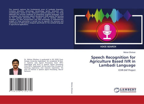 Speech Recognition for Agriculture Based IVR in Lambadi Language