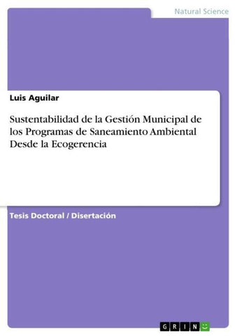 Sustentabilidad de la Gestión Municipal de los Programas de Saneamiento Ambiental Desde la Ecogerencia