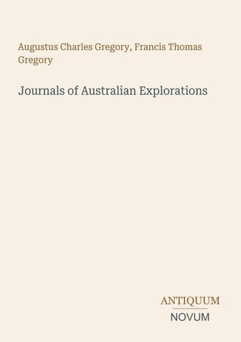 Journals of Australian Explorations
