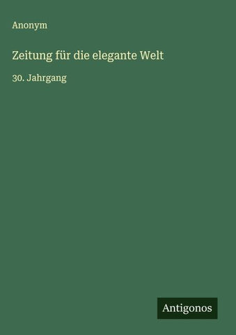 Zeitung für die elegante Welt