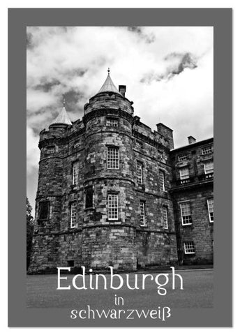 Edinburgh in schwarzweiß (Tischkalender 2026 DIN A5 hoch), CALVENDO Monatskalender