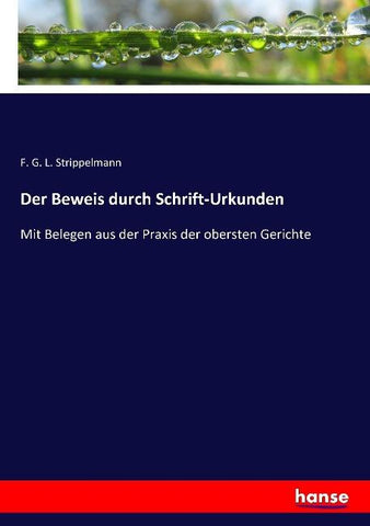 Der Beweis durch Schrift-Urkunden