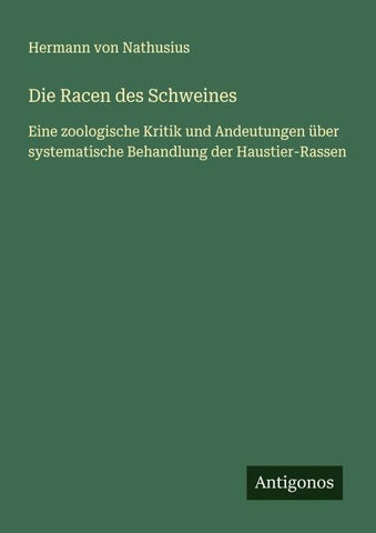 Die Racen des Schweines
