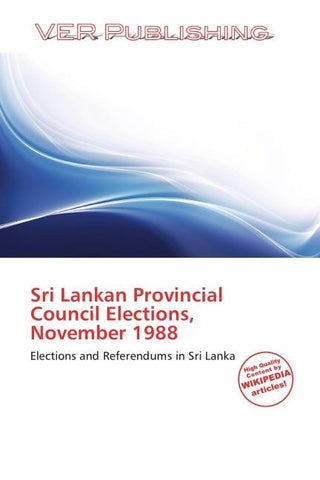 Sri Lankan Provincial Council Elections, November 1988