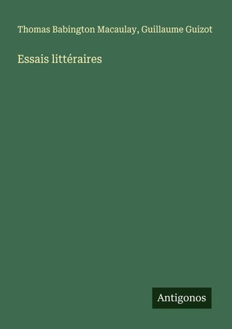 Essais littéraires