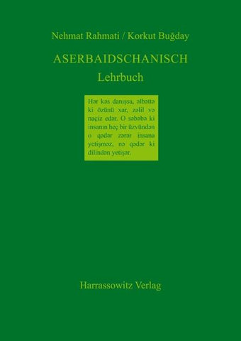 Aserbaidschanisch Lehrbuch
