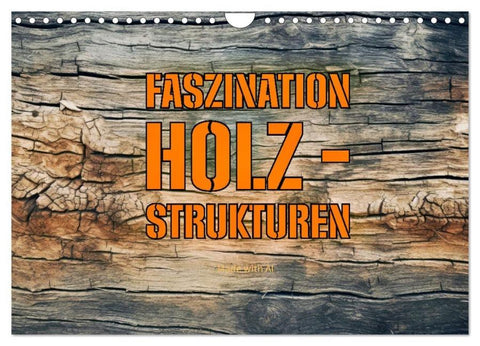 Faszination HOLZ - Strukturen (Wandkalender 2026 DIN A4 quer), CALVENDO Monatskalender