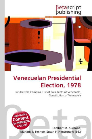 Venezuelan Presidential Election, 1978