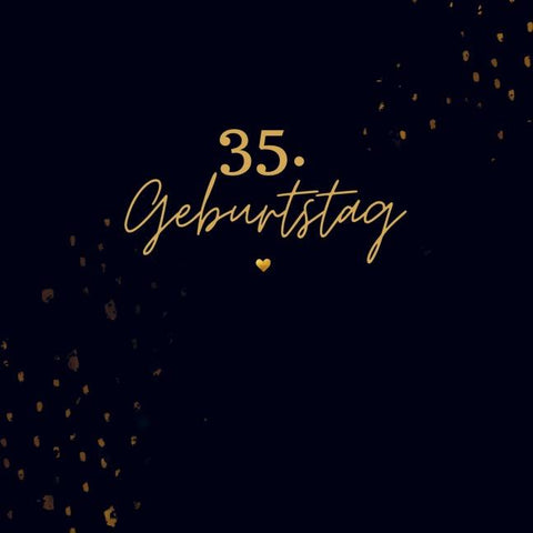 35. Geburtstag- Gästebuch Blanko