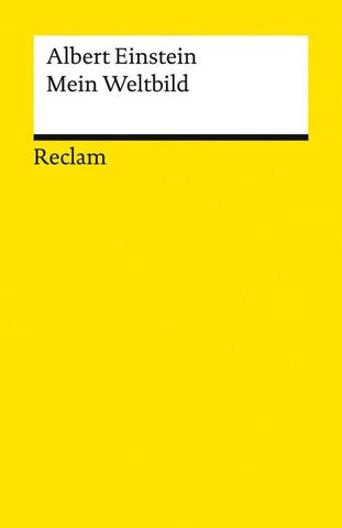 Mein Weltbild. Essays, Briefe, Reden