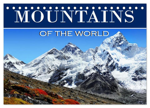 Mountains of The World (Desk Calendar 2026 DIN A5 landscape), CALVENDO 12 Month DeskCalendar