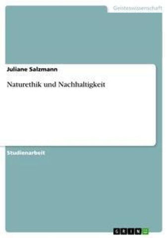Naturethik und Nachhaltigkeit