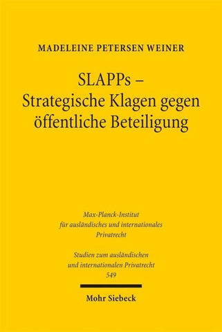 SLAPPs – Strategische Klagen gegen öffentliche Beteiligung