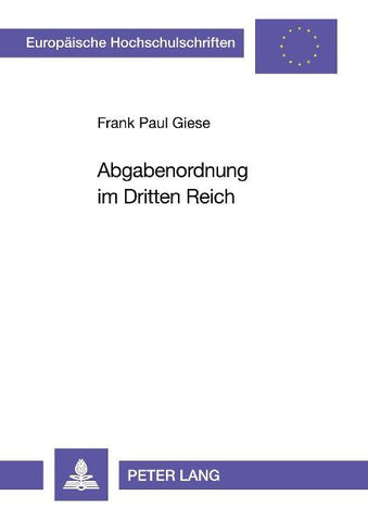 Abgabenordnung im Dritten Reich