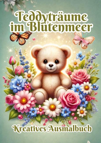 Teddyträume im Blütenmeer