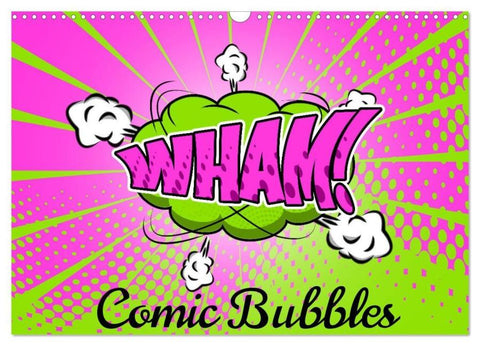 Comic Bubbles (Wandkalender 2026 DIN A3 quer), CALVENDO Monatskalender