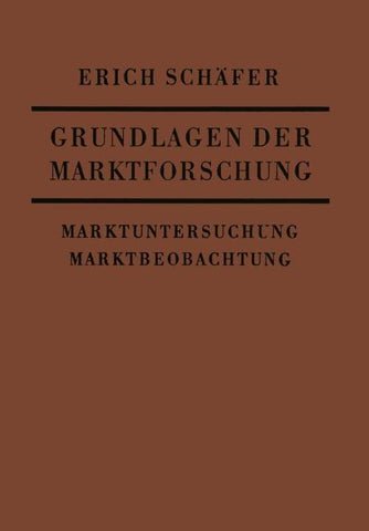 Grundlagen der Marktforschung