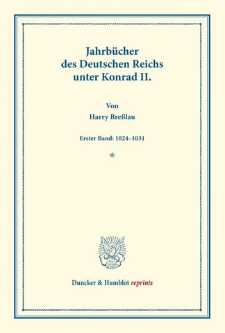 Jahrbücher des Deutschen Reichs unter Konrad II.