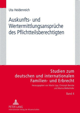 Auskunfts- und Wertermittlungsansprueche des Pflichtteilsberechtigten