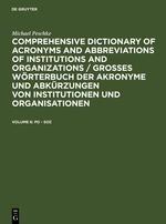Michael Peschke: Comprehensive dictionary of acronyms and abbreviations... / Pd - Soz