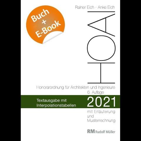 HOAI 2021 – Textausgabe mit Interpolationstabellen - mit E-Book (PDF)