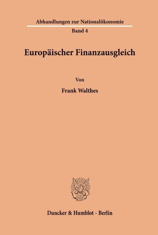 Europäischer Finanzausgleich.