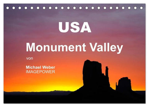 USA - Monument Valley (Tischkalender 2026 DIN A5 quer), CALVENDO Monatskalender