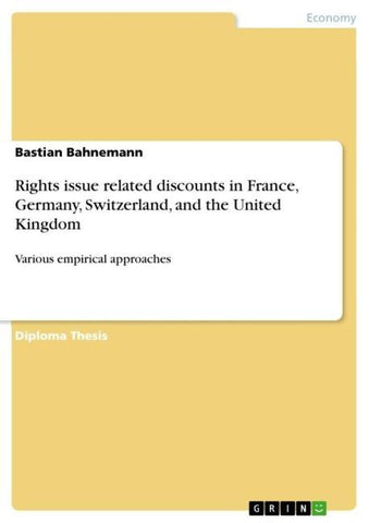 Rights issue related discounts in France, Germany, Switzerland, and the United Kingdom