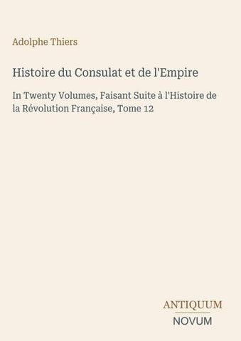 Histoire du Consulat et de l'Empire