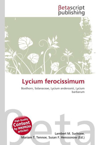 Lycium ferocissimum