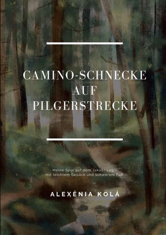 Caminoschnecke auf Pilgerstrecke