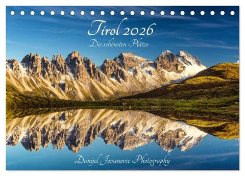 Tirol 2026 - die schönsten Plätze (Tischkalender 2026 DIN A5 quer), CALVENDO Monatskalender