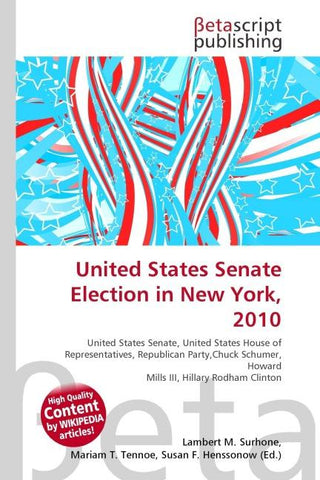United States Senate Election in New York, 2010