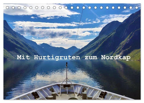 Mit Hurtigruten zum Nordkap (Tischkalender 2026 DIN A5 quer), CALVENDO Monatskalender