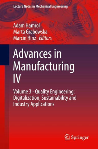 Advances in Manufacturing IV
