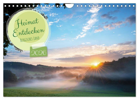 Heimat Entdecken: Bergisches Land (Wandkalender 2026 DIN A4 quer), CALVENDO Monatskalender