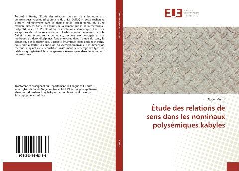 Étude des relations de sens dans les nominaux polysémiques kabyles