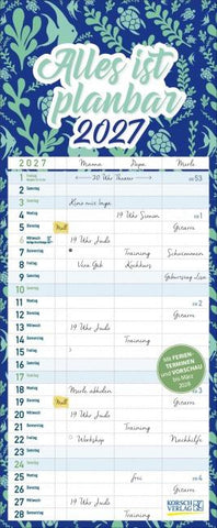 Familientimer Alles ist planbar 2027