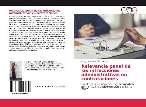 Relevancia penal de las infracciones administrativas en contrataciones