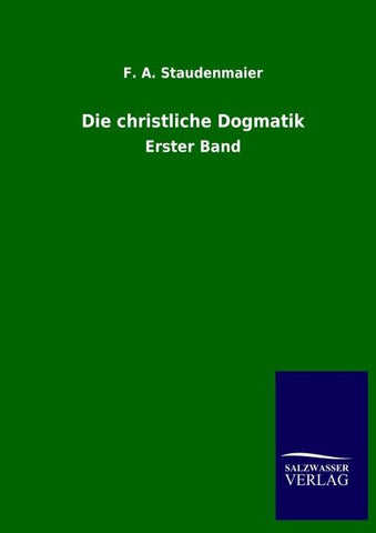 Die christliche Dogmatik