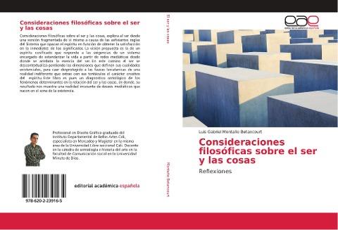 Consideraciones filosóficas sobre el ser y las cosas