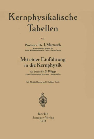 Kernphysikalische Tabellen