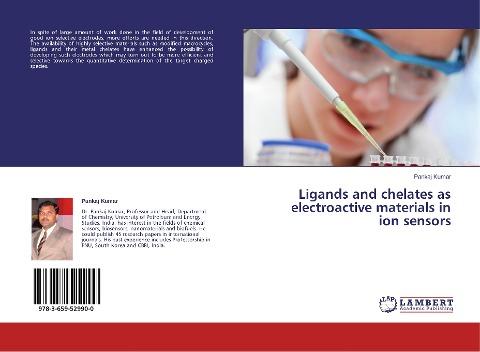 Ligands and chelates as electroactive materials in ion sensors