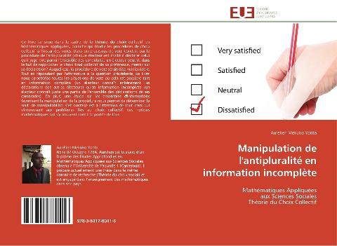 Manipulation de l'antipluralité en information incomplète