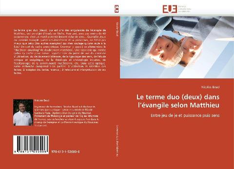 Le terme duo (deux) dans l''évangile selon Matthieu