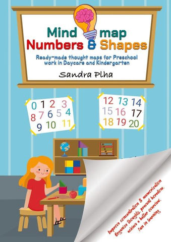 KitaFix-Mindmap Numbers & Shapes (Ready-made thought maps for Preschool work in Daycare and Kindergarten)