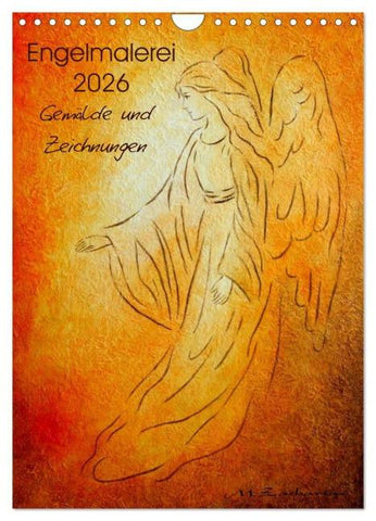 Engelmalerei 2026 Gemälde und Zeichnungen (Wandkalender 2026 DIN A4 hoch), CALVENDO Monatskalender