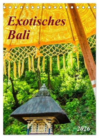 Exotisches Bali (Tischkalender 2026 DIN A5 hoch), CALVENDO Monatskalender